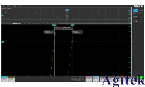 泰克示波器4,5和6系列MSO如何實現(xiàn)示波器多通道測試(圖16) 泰克示波器4,5和6系列MSO如何實現(xiàn)示波器多通道測試(圖16)