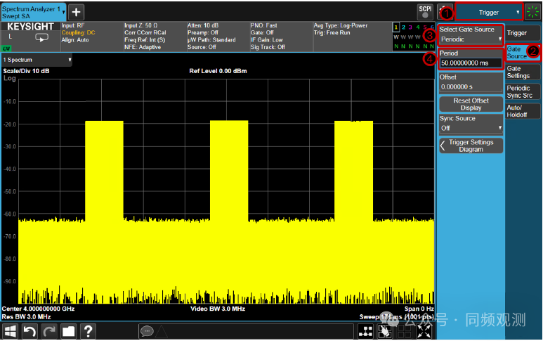 keysight是德頻譜分析儀的時(shí)間門控測(cè)量詳解(圖4) keysight是德頻譜分析儀的時(shí)間門控測(cè)量詳解(圖4)