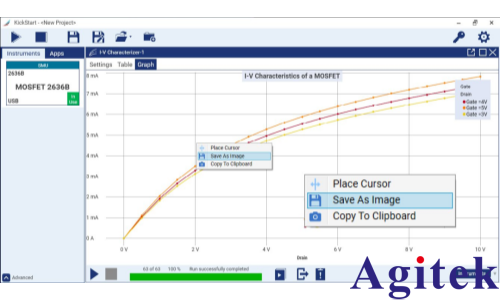 使用KickStart軟件對MOSFET進行脈沖I-V特性表征(圖16) 使用KickStart軟件對MOSFET進行脈沖I-V特性表征(圖16)