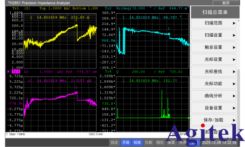 阻抗分析儀TH2851+CS-4電感值（頻響）測試(圖13)
