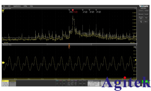 如何使用泰克4、5和6系列混合信號示波器逐步排除電磁干擾(圖20) 如何使用泰克4、5和6系列混合信號示波器逐步排除電磁干擾(圖20)