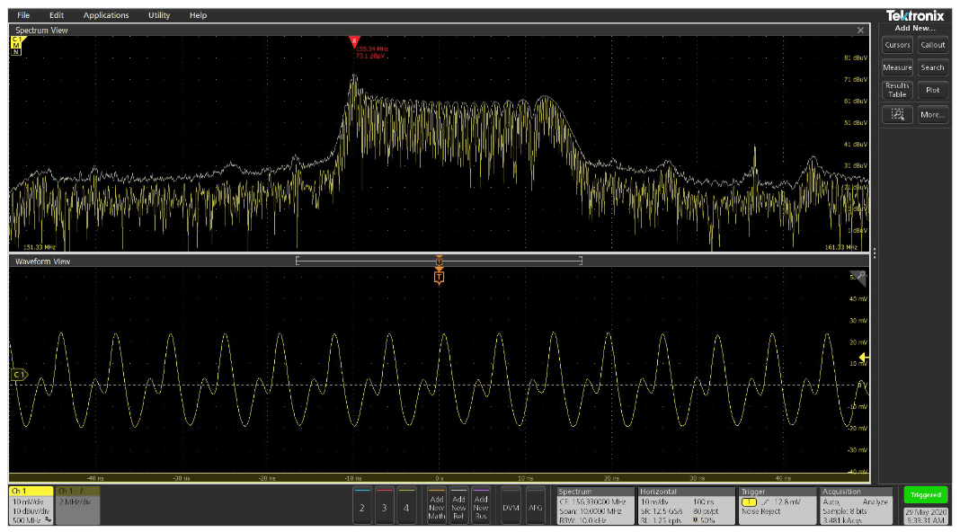 如何使用泰克4、5和6系列混合信號示波器逐步排除電磁干擾(圖21) 如何使用泰克4、5和6系列混合信號示波器逐步排除電磁干擾(圖21)