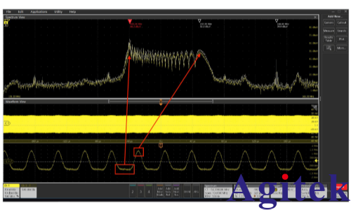 如何使用泰克4、5和6系列混合信號示波器逐步排除電磁干擾(圖24) 如何使用泰克4、5和6系列混合信號示波器逐步排除電磁干擾(圖24)