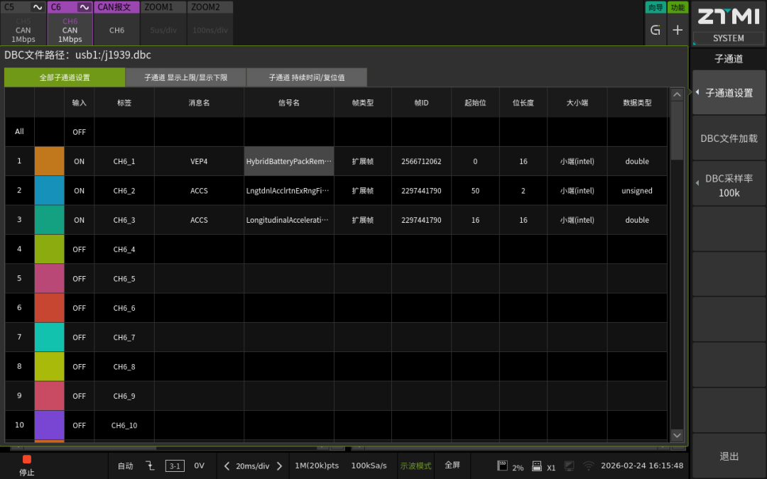 一臺ZDL示波記錄儀能覆蓋多少CAN總線測試需求？(圖7)
